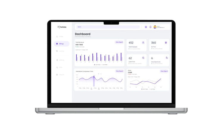 Dashboard Particles Dashboard Particles